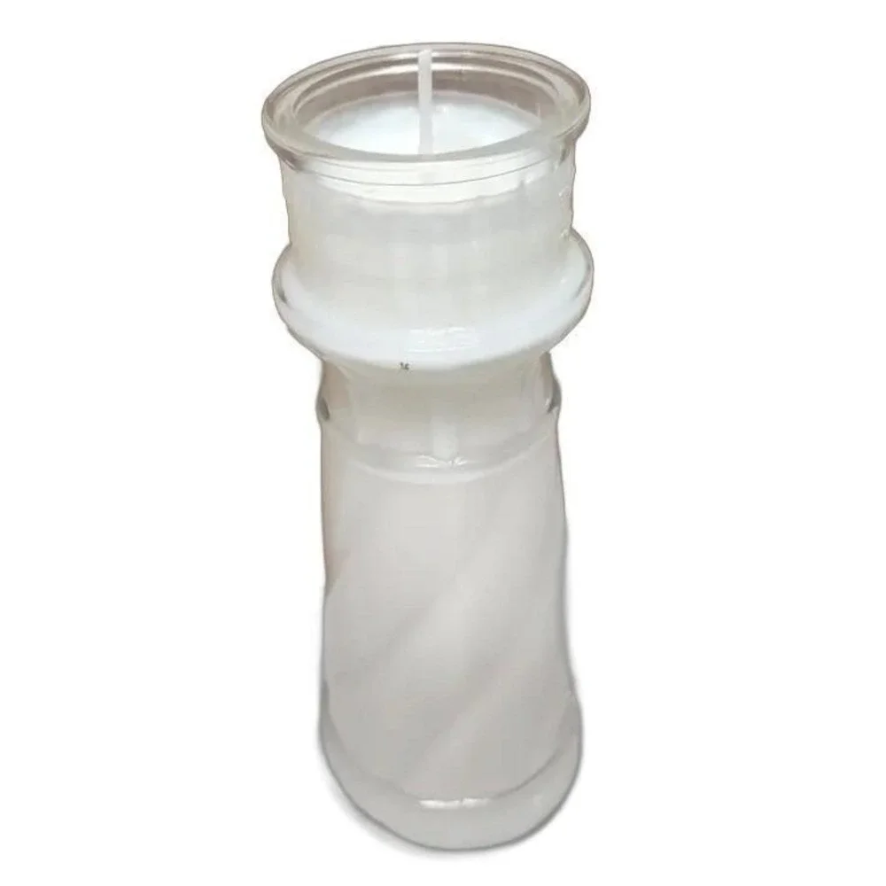 Handmade Coconut Scented Candle in Red Lobster 35th Anniversary Lighthouse Glass